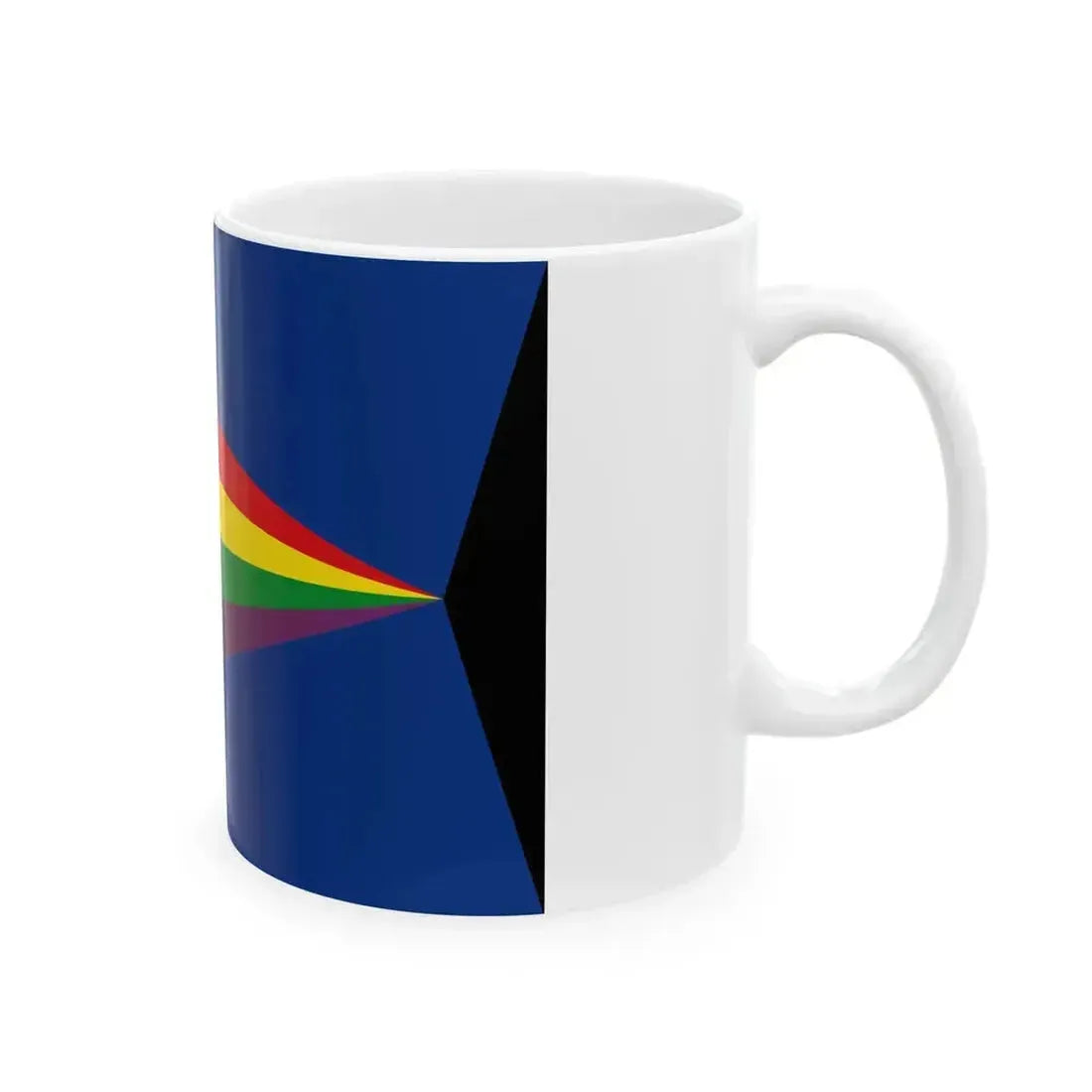 Flag of Chelno-Vershinsky rayon Samara oblast (Russia) White Coffee Mug - Go Mug Yourself