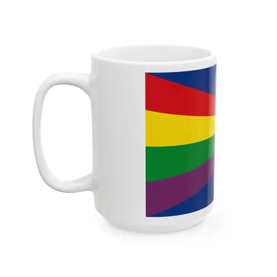 Flag of Chelno-Vershinsky rayon Samara oblast (Russia) White Coffee Mug - Go Mug Yourself