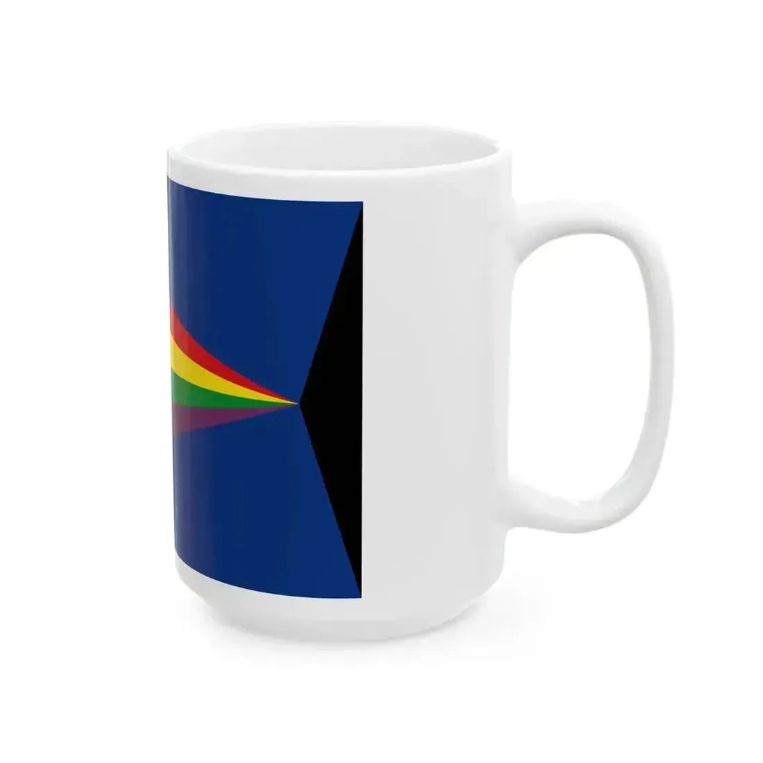 Flag of Chelno-Vershinsky rayon Samara oblast (Russia) White Coffee Mug - Go Mug Yourself