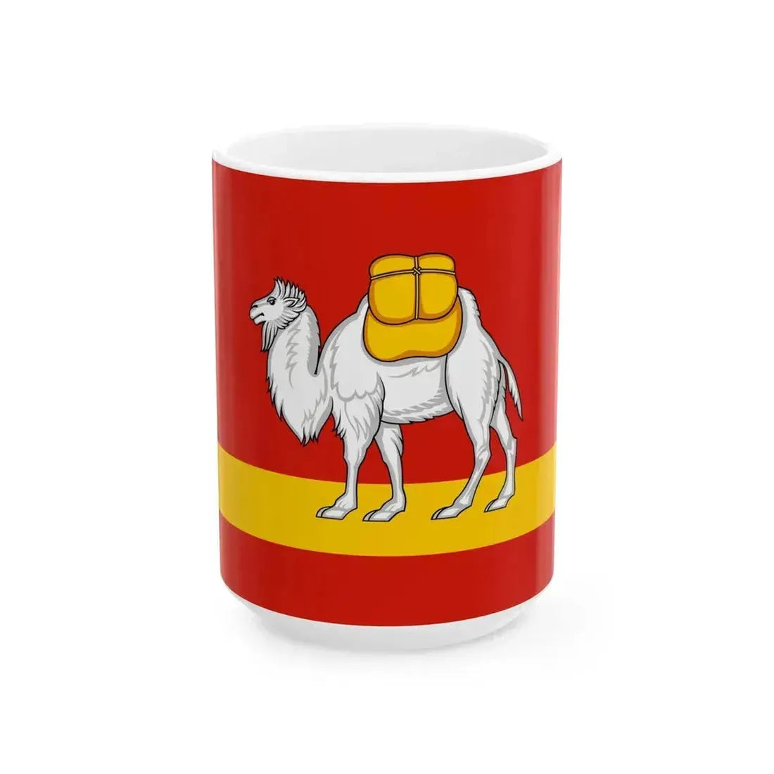 Flag of Chelyabinsk Oblast (Russia) White Coffee Mug 15oz - Go Mug Yourself