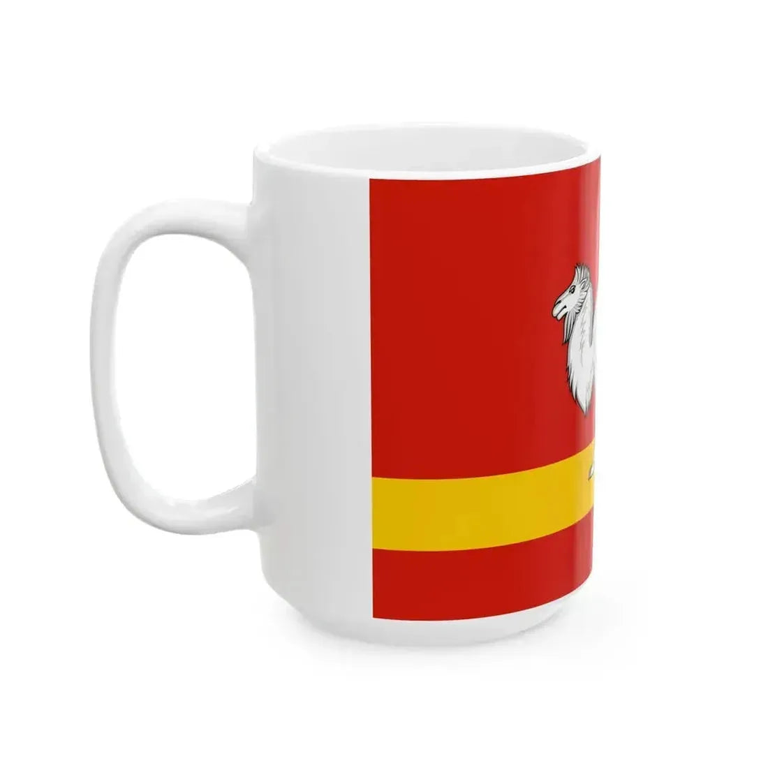 Flag of Chelyabinsk Oblast (Russia) White Coffee Mug - Go Mug Yourself