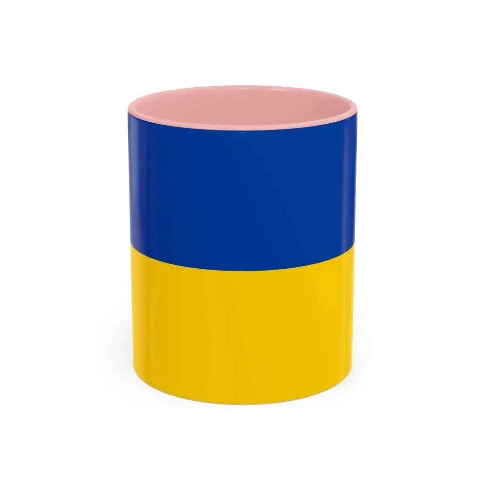 Flag of Chemnitz Germany - Accent Coffee Mug 11oz Pink - Go Mug Yourself