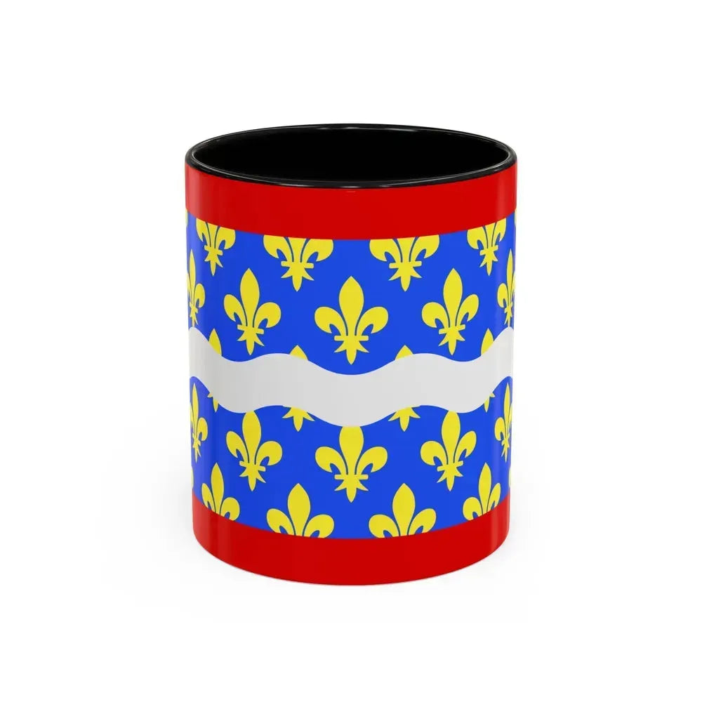 Flag of Cher France - Accent Coffee Mug 11oz Black - Go Mug Yourself