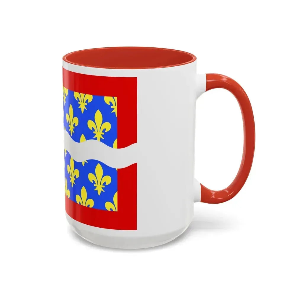 Flag of Cher France - Accent Coffee Mug - Go Mug Yourself