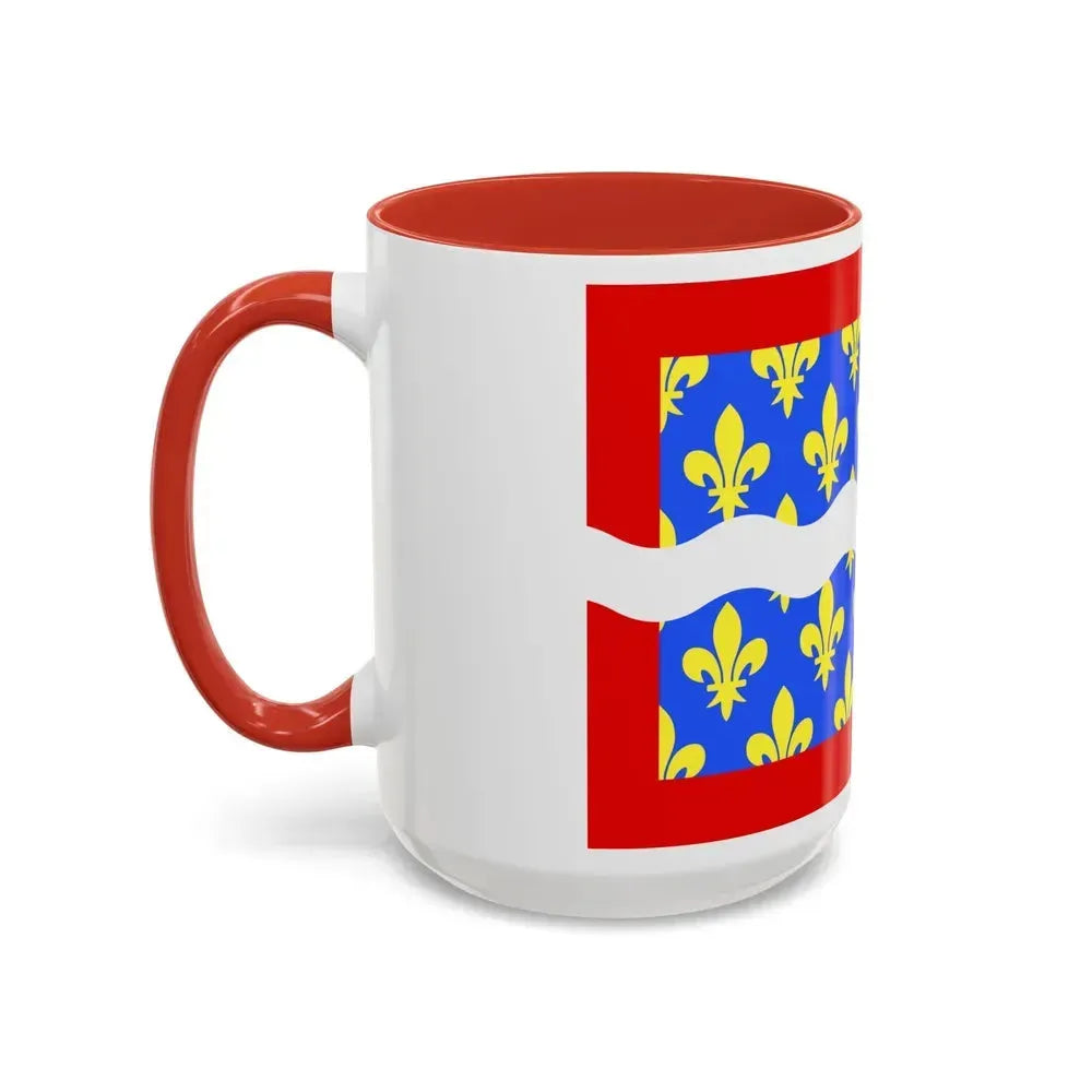 Flag of Cher France - Accent Coffee Mug - Go Mug Yourself