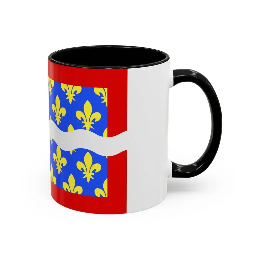 Flag of Cher France - Accent Coffee Mug - Go Mug Yourself