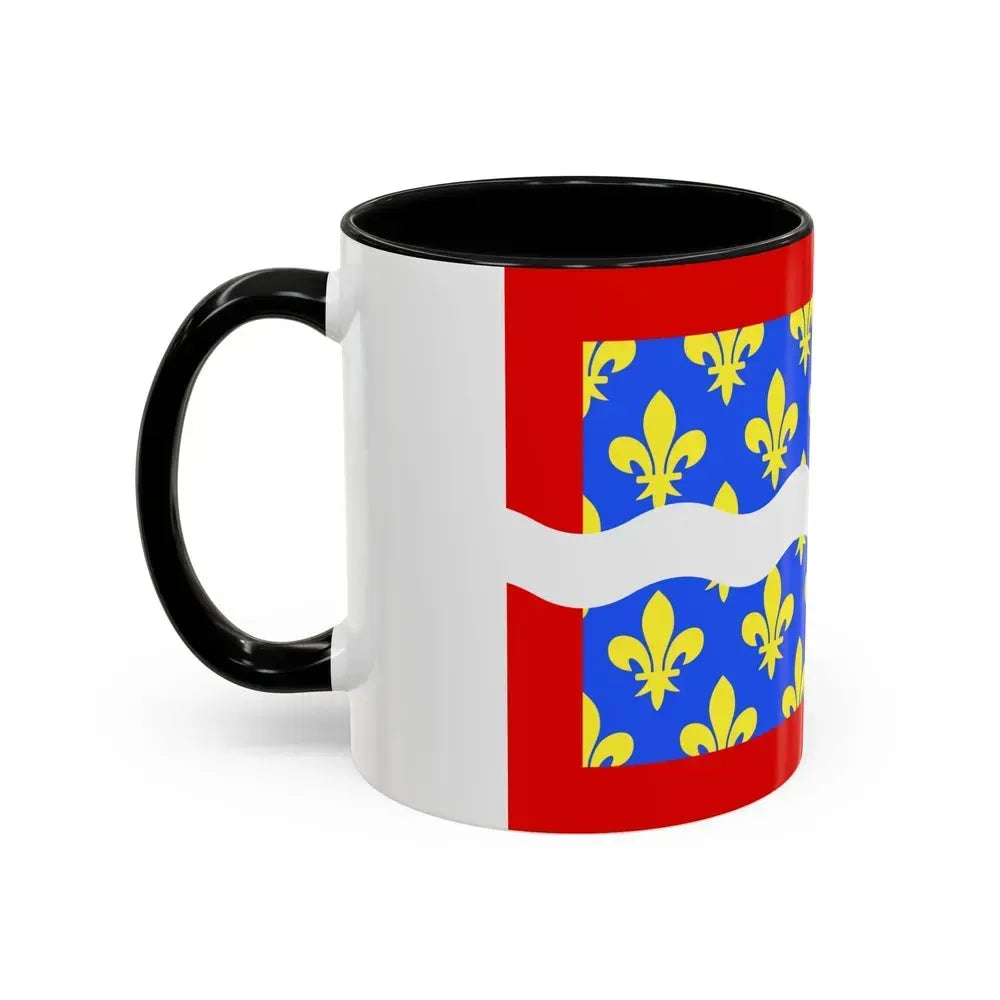Flag of Cher France - Accent Coffee Mug - Go Mug Yourself