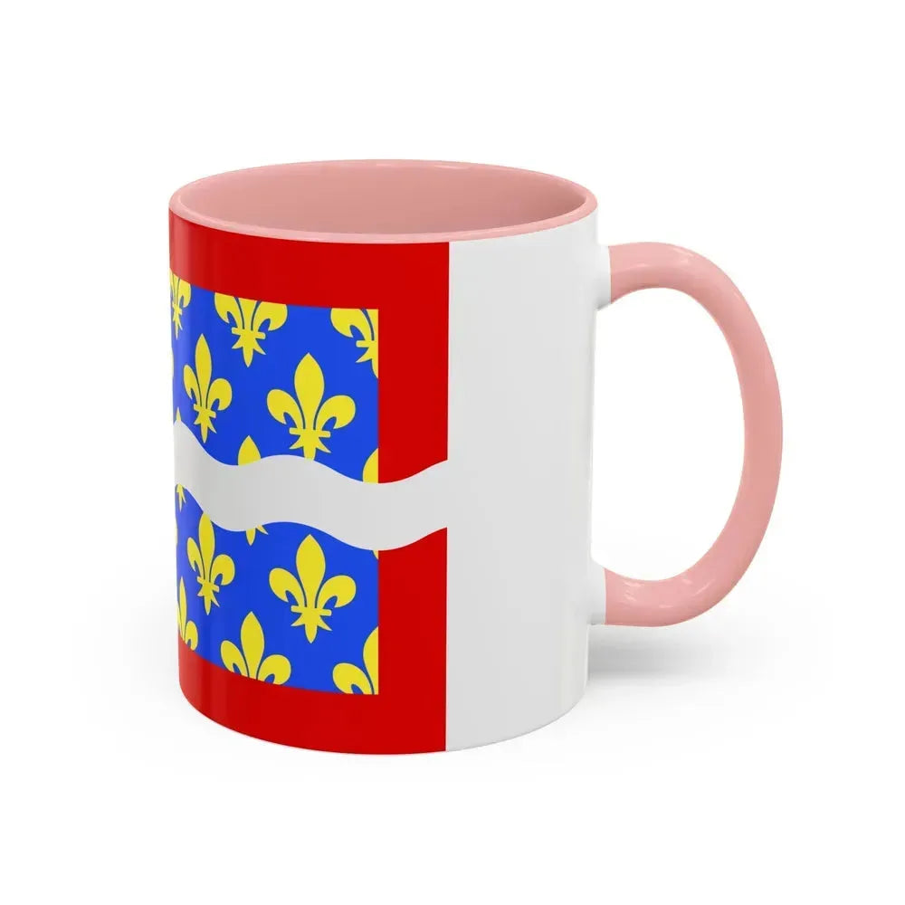 Flag of Cher France - Accent Coffee Mug - Go Mug Yourself