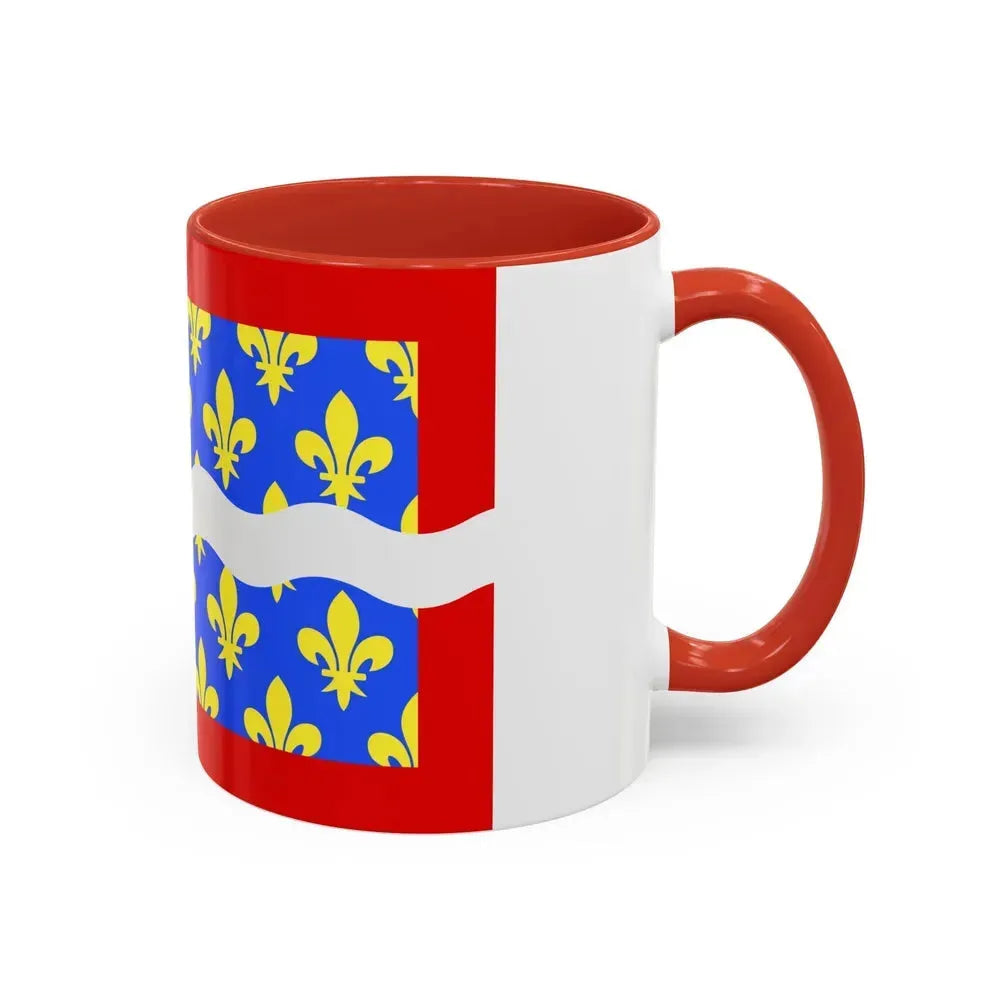 Flag of Cher France - Accent Coffee Mug - Go Mug Yourself