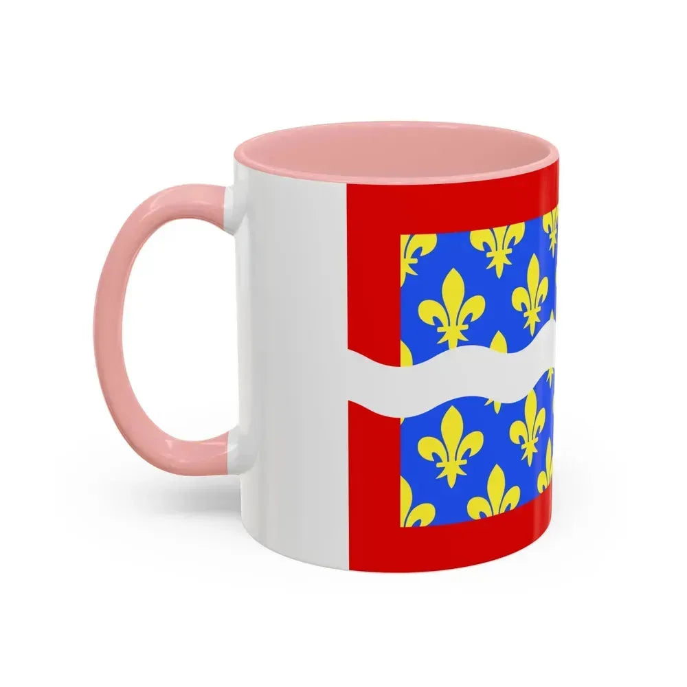 Flag of Cher France - Accent Coffee Mug - Go Mug Yourself