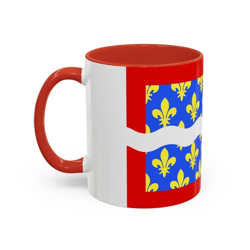 Flag of Cher France - Accent Coffee Mug - Go Mug Yourself