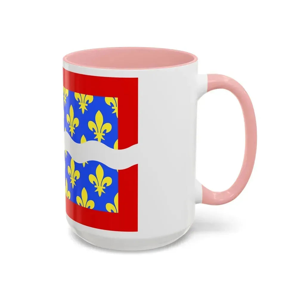 Flag of Cher France - Accent Coffee Mug - Go Mug Yourself