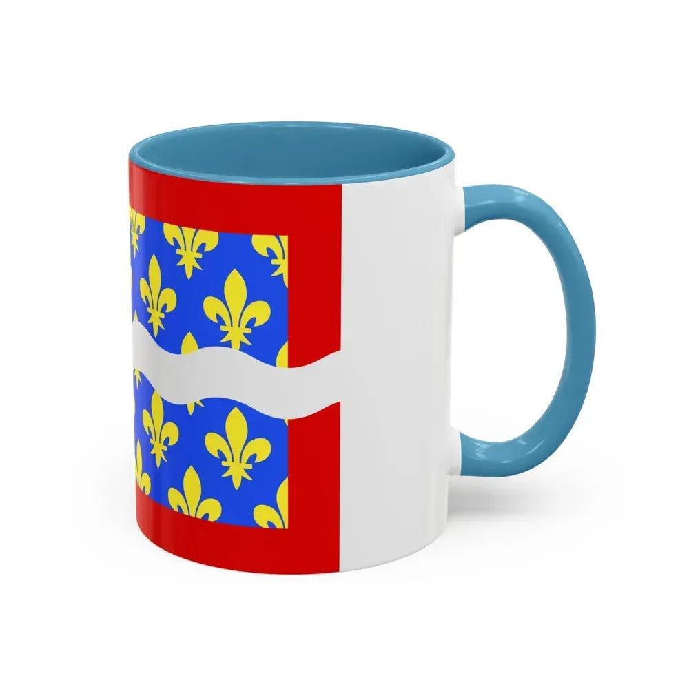 Flag of Cher France - Accent Coffee Mug - Go Mug Yourself