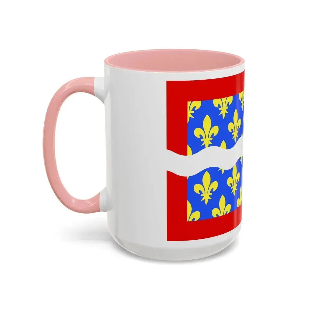 Flag of Cher France - Accent Coffee Mug - Go Mug Yourself