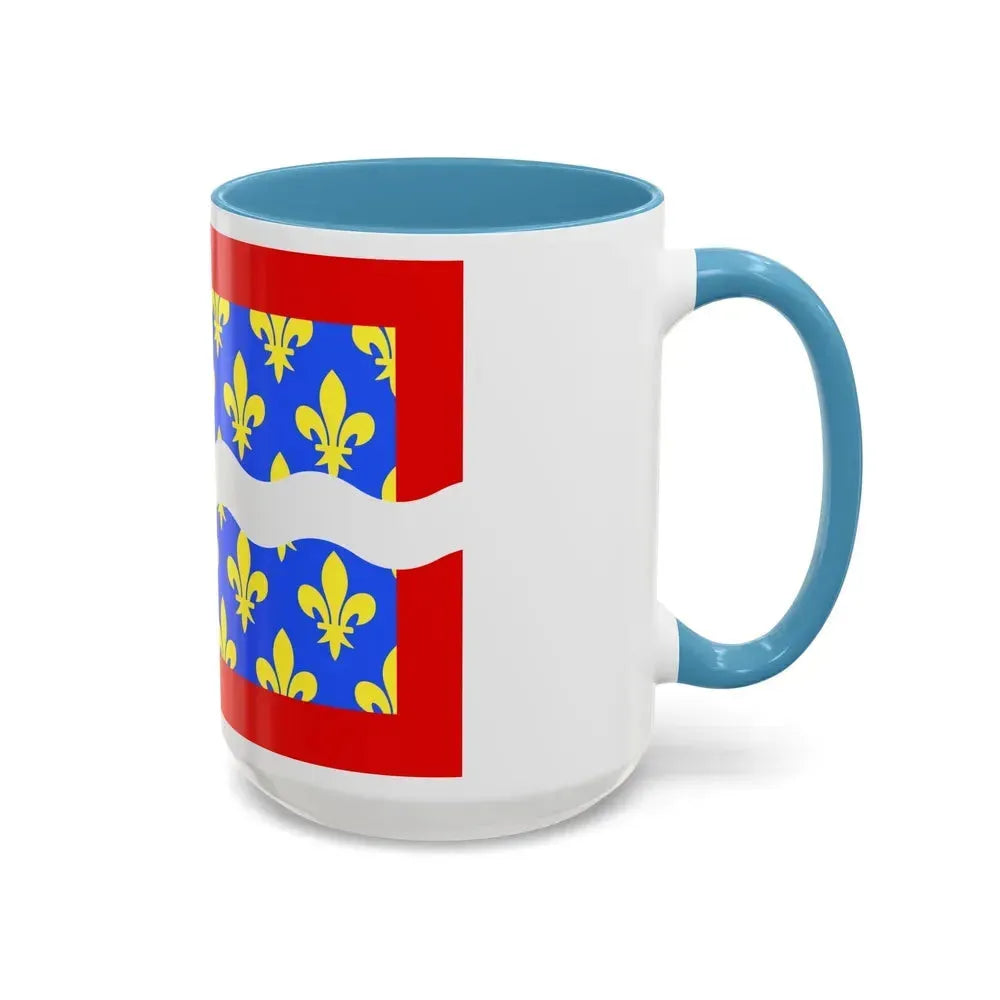 Flag of Cher France - Accent Coffee Mug - Go Mug Yourself