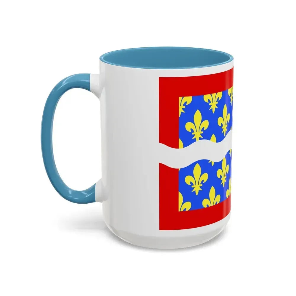 Flag of Cher France - Accent Coffee Mug - Go Mug Yourself