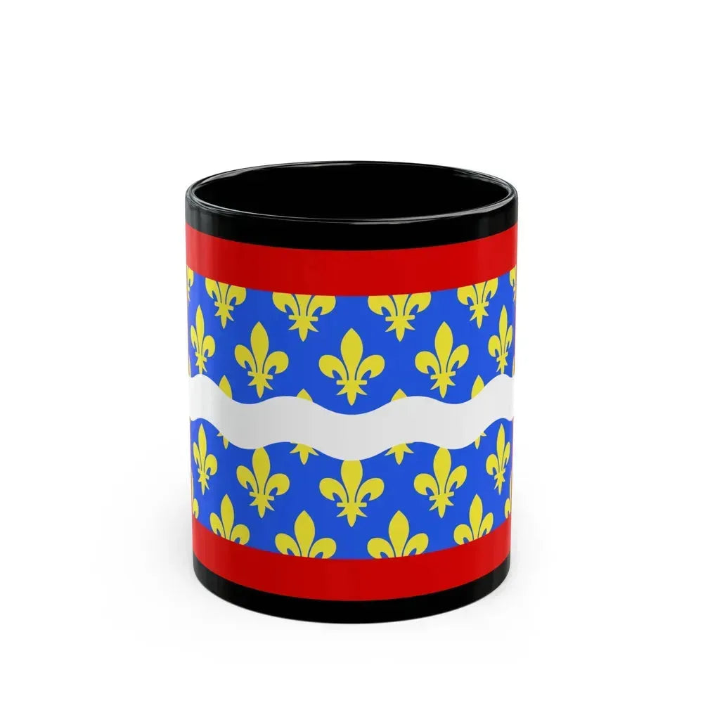 Flag of Cher France - Black Coffee Mug 11oz - Go Mug Yourself