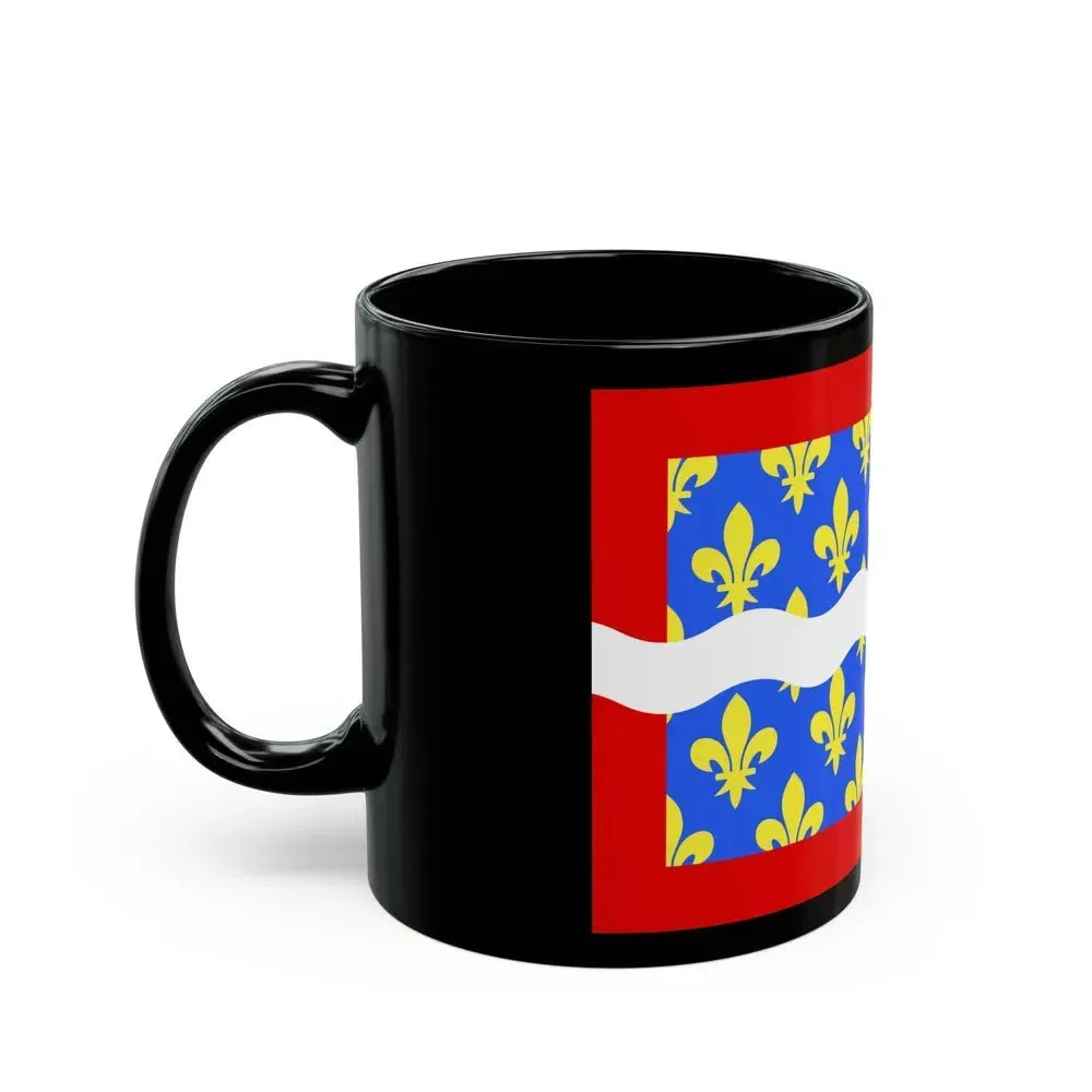Flag of Cher France - Black Coffee Mug - Go Mug Yourself