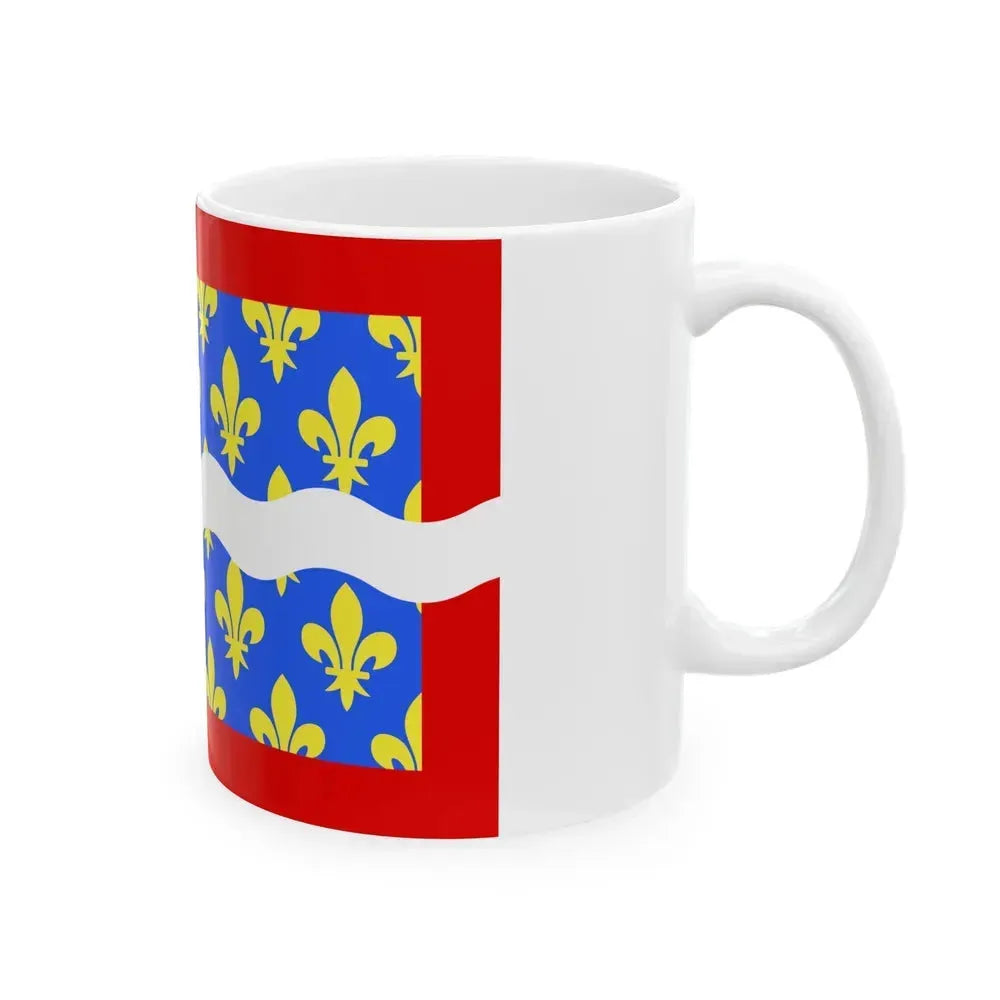 Flag of Cher France - White Coffee Mug - Go Mug Yourself