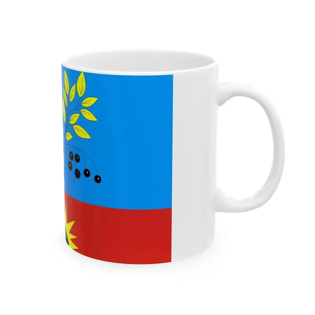Flag of Cheremkhovo (Russia) White Coffee Mug - Go Mug Yourself
