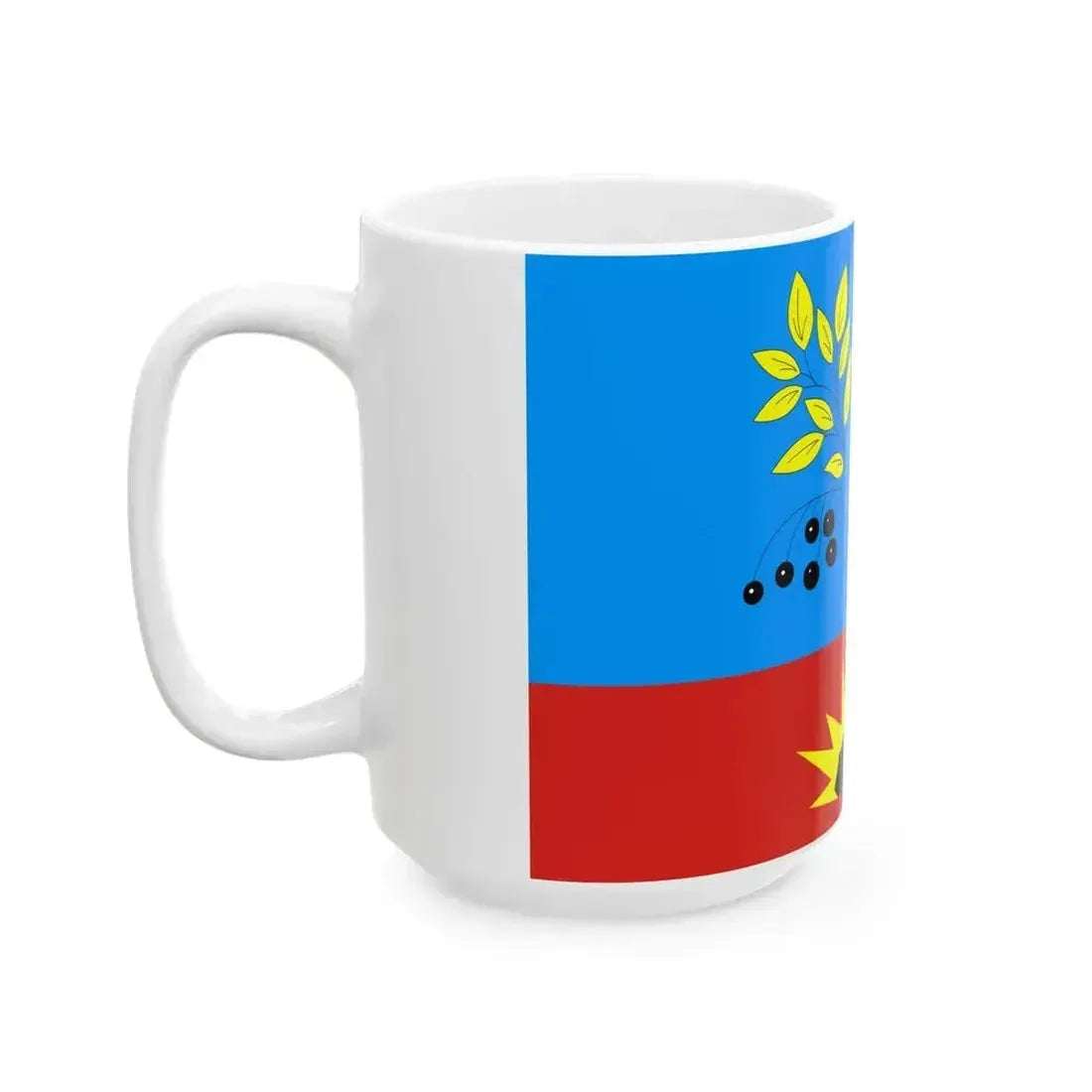 Flag of Cheremkhovo (Russia) White Coffee Mug - Go Mug Yourself