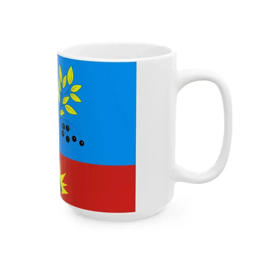 Flag of Cheremkhovo (Russia) White Coffee Mug - Go Mug Yourself