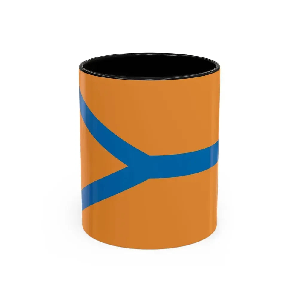 Flag of Cherepovets Russia - Accent Coffee Mug 11oz Black - Go Mug Yourself
