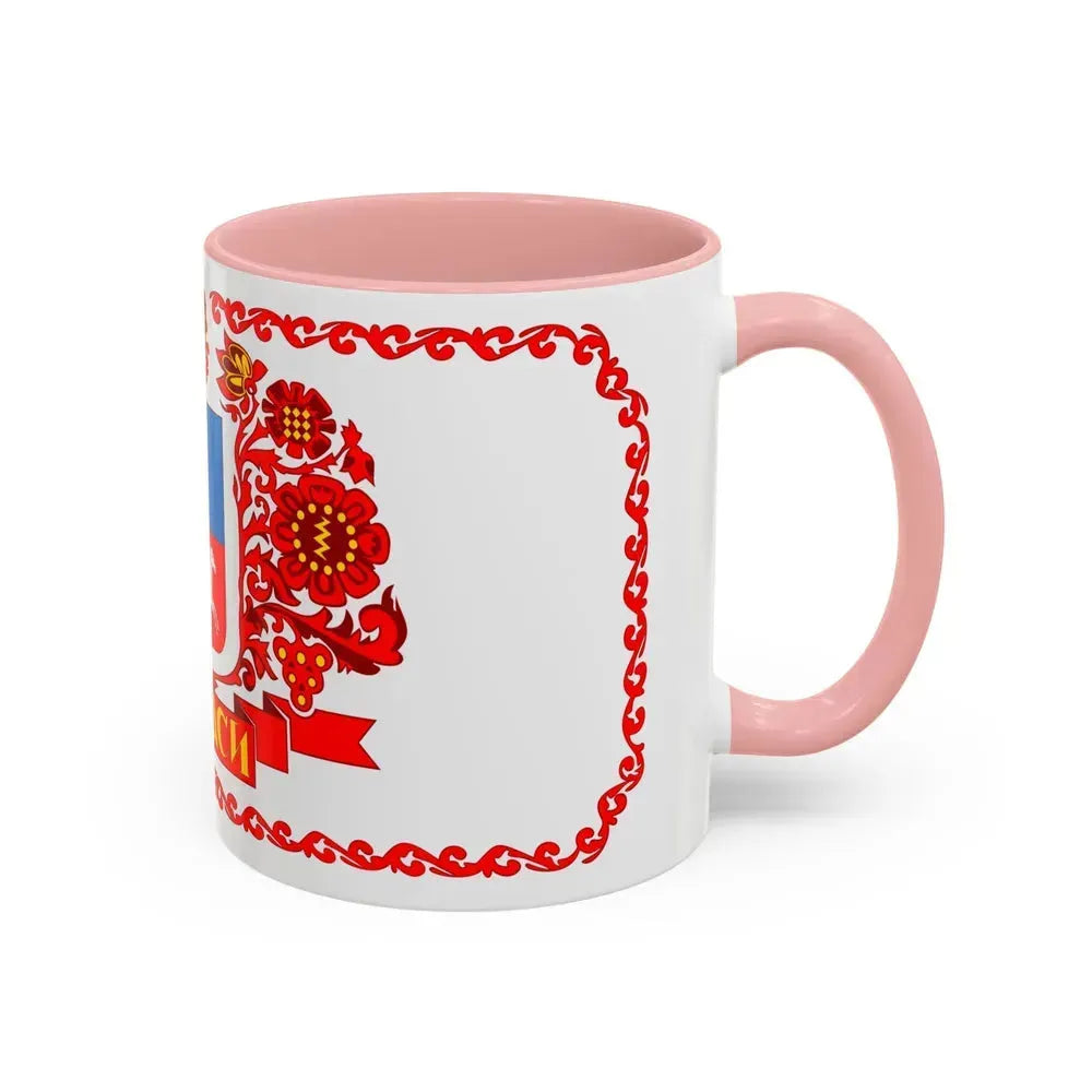Flag of Cherkasy Ukraine - Accent Coffee Mug - Go Mug Yourself