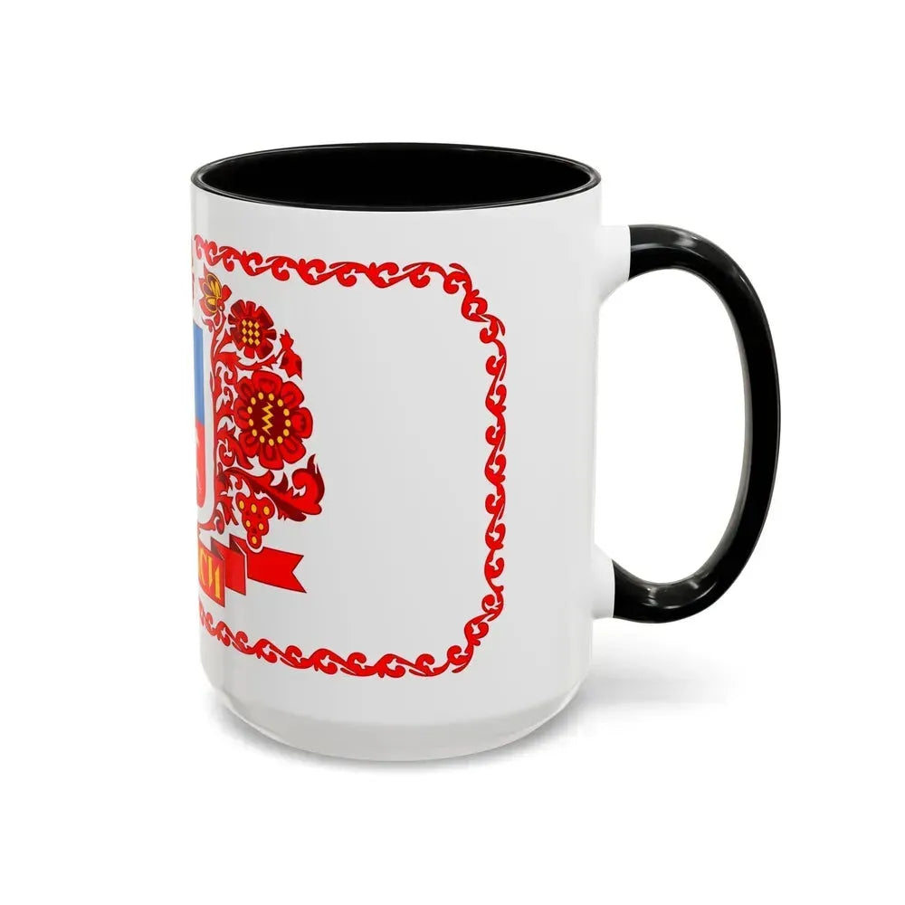Flag of Cherkasy Ukraine - Accent Coffee Mug - Go Mug Yourself