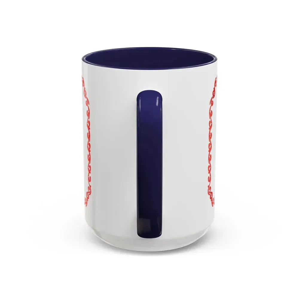 Flag of Cherkasy Ukraine - Accent Coffee Mug - Go Mug Yourself