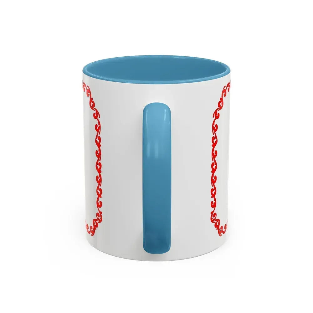 Flag of Cherkasy Ukraine - Accent Coffee Mug - Go Mug Yourself