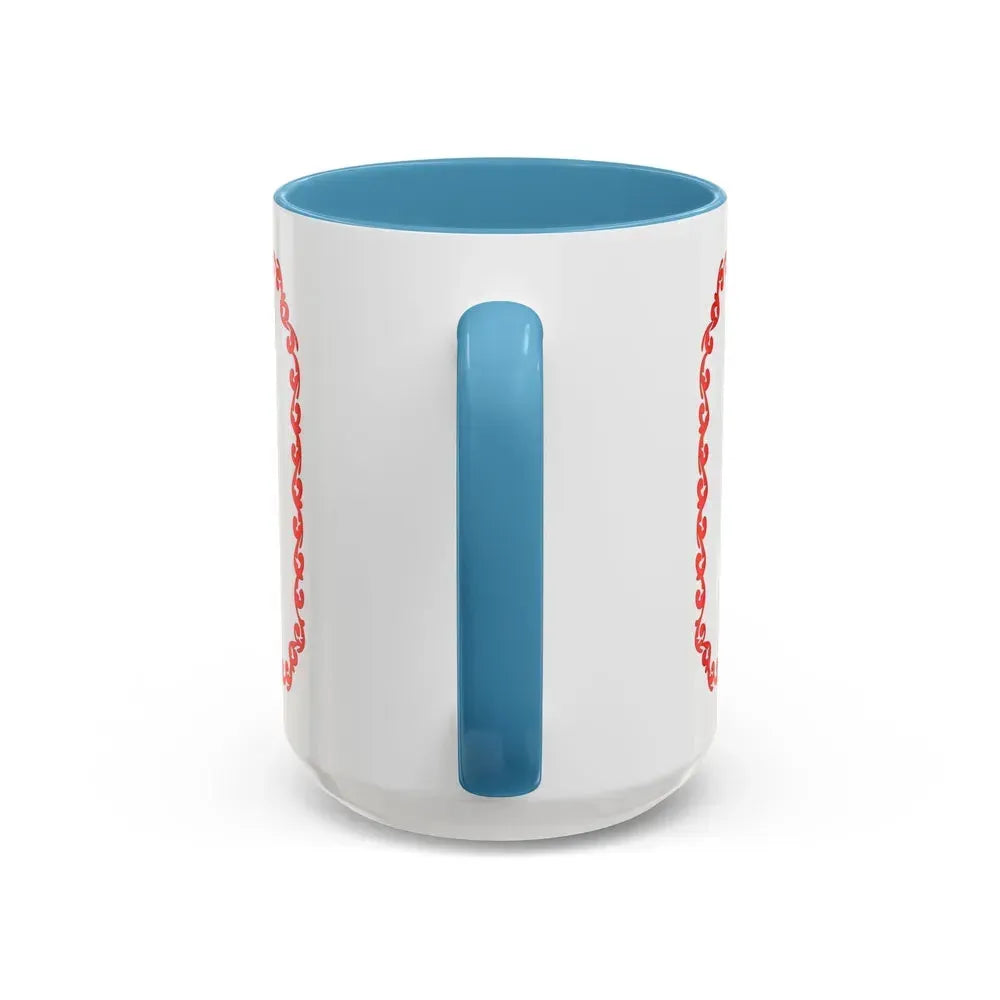 Flag of Cherkasy Ukraine - Accent Coffee Mug - Go Mug Yourself