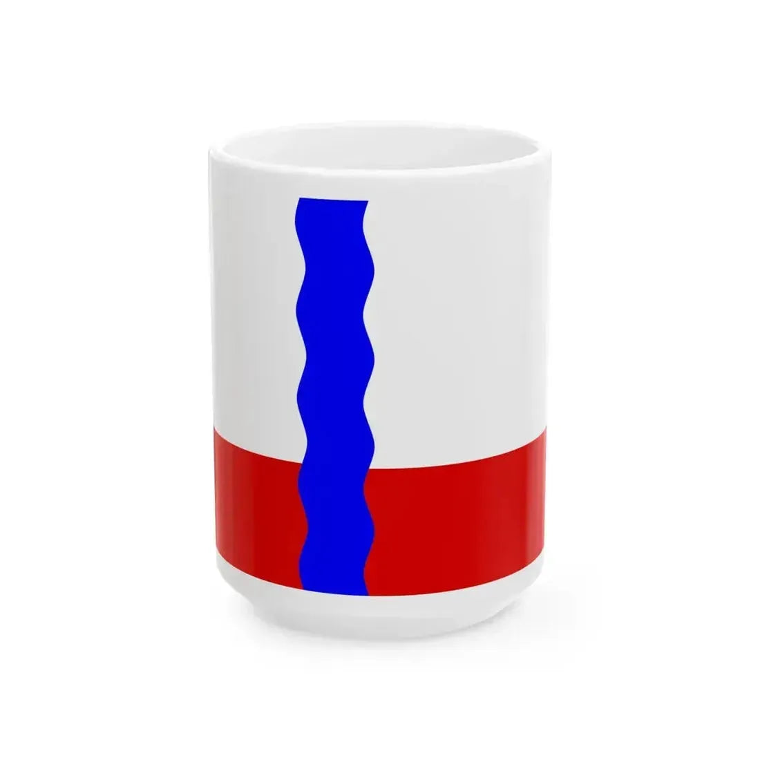 Flag of Cherlaksky District 2011 (Russia) White Coffee Mug 15oz - Go Mug Yourself