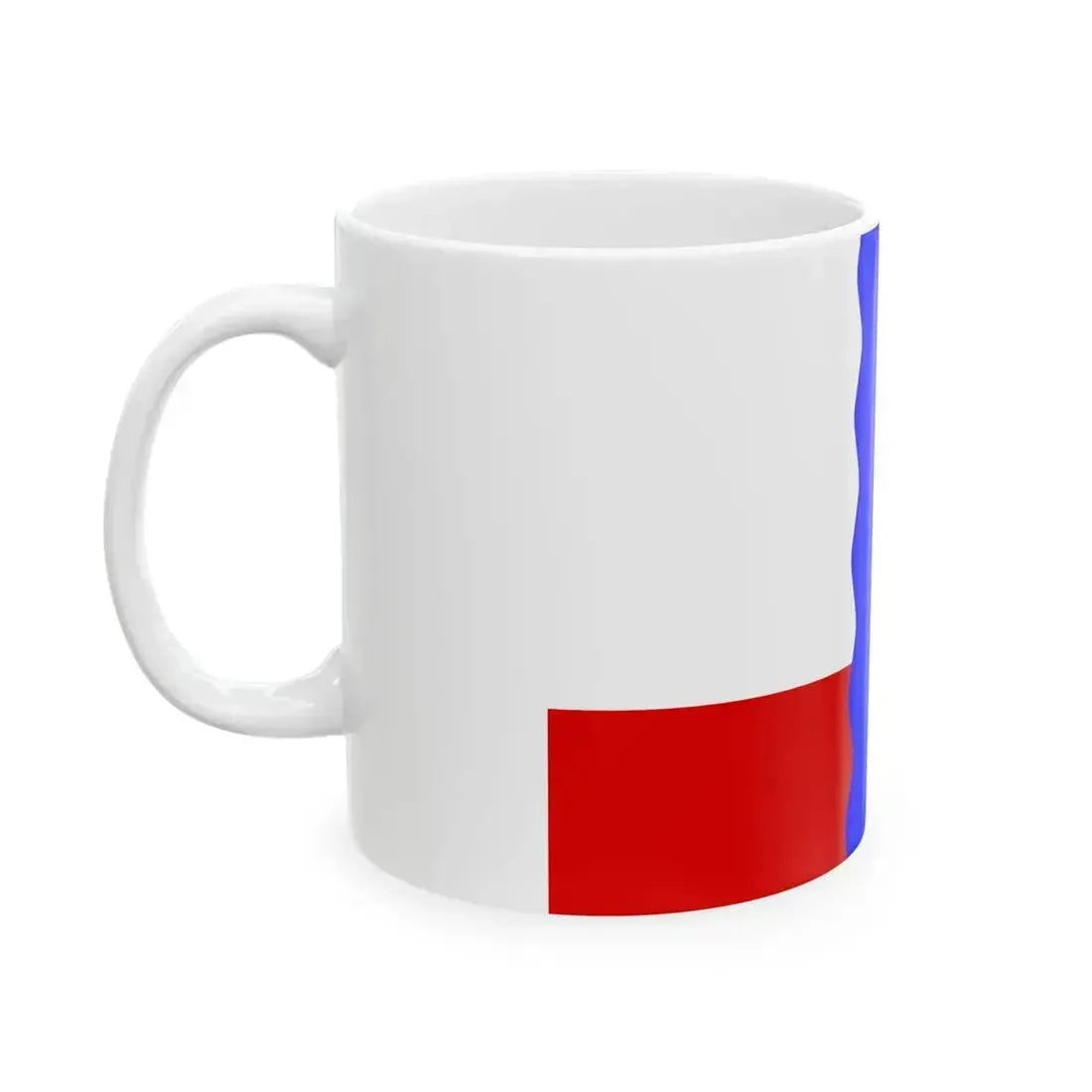 Flag of Cherlaksky District 2011 (Russia) White Coffee Mug - Go Mug Yourself