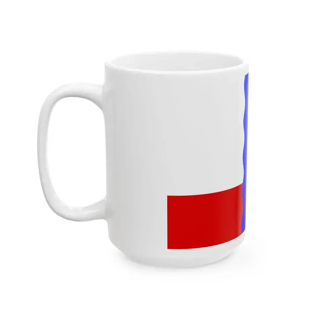 Flag of Cherlaksky District 2011 (Russia) White Coffee Mug - Go Mug Yourself