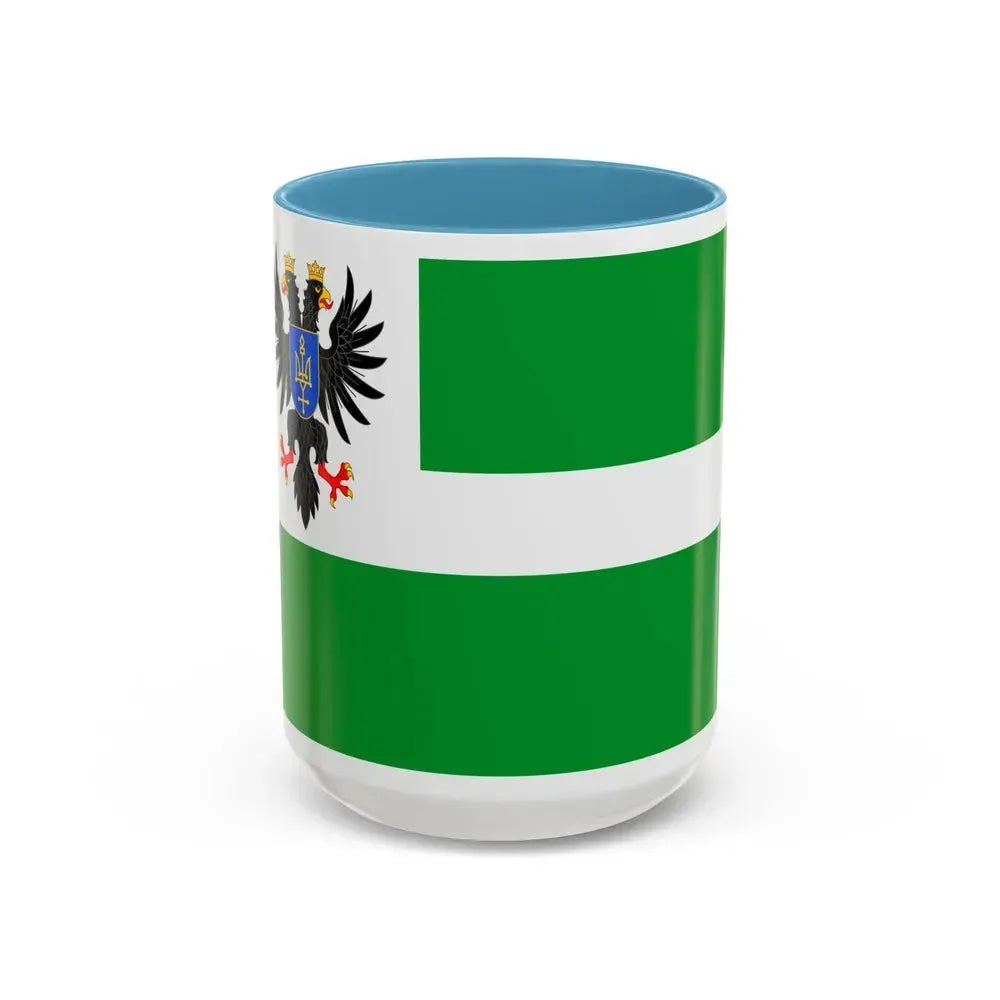 Flag of Chernihiv Oblast Ukraine - Accent Coffee Mug 15oz Light Blue - Go Mug Yourself