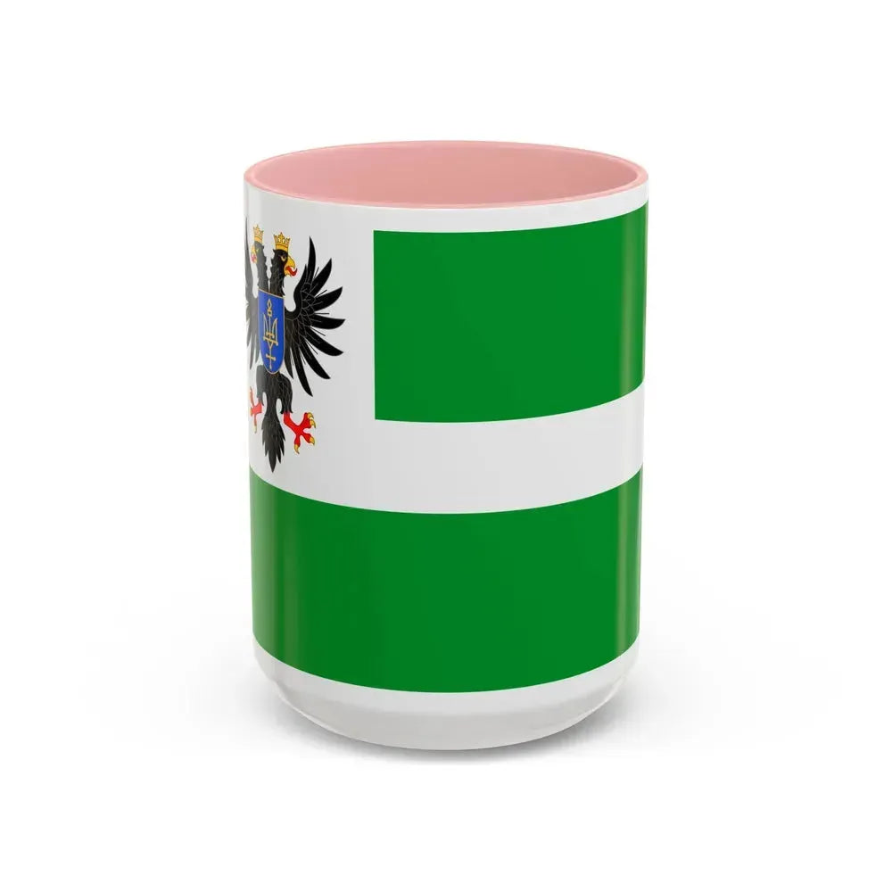 Flag of Chernihiv Oblast Ukraine - Accent Coffee Mug 15oz Pink - Go Mug Yourself