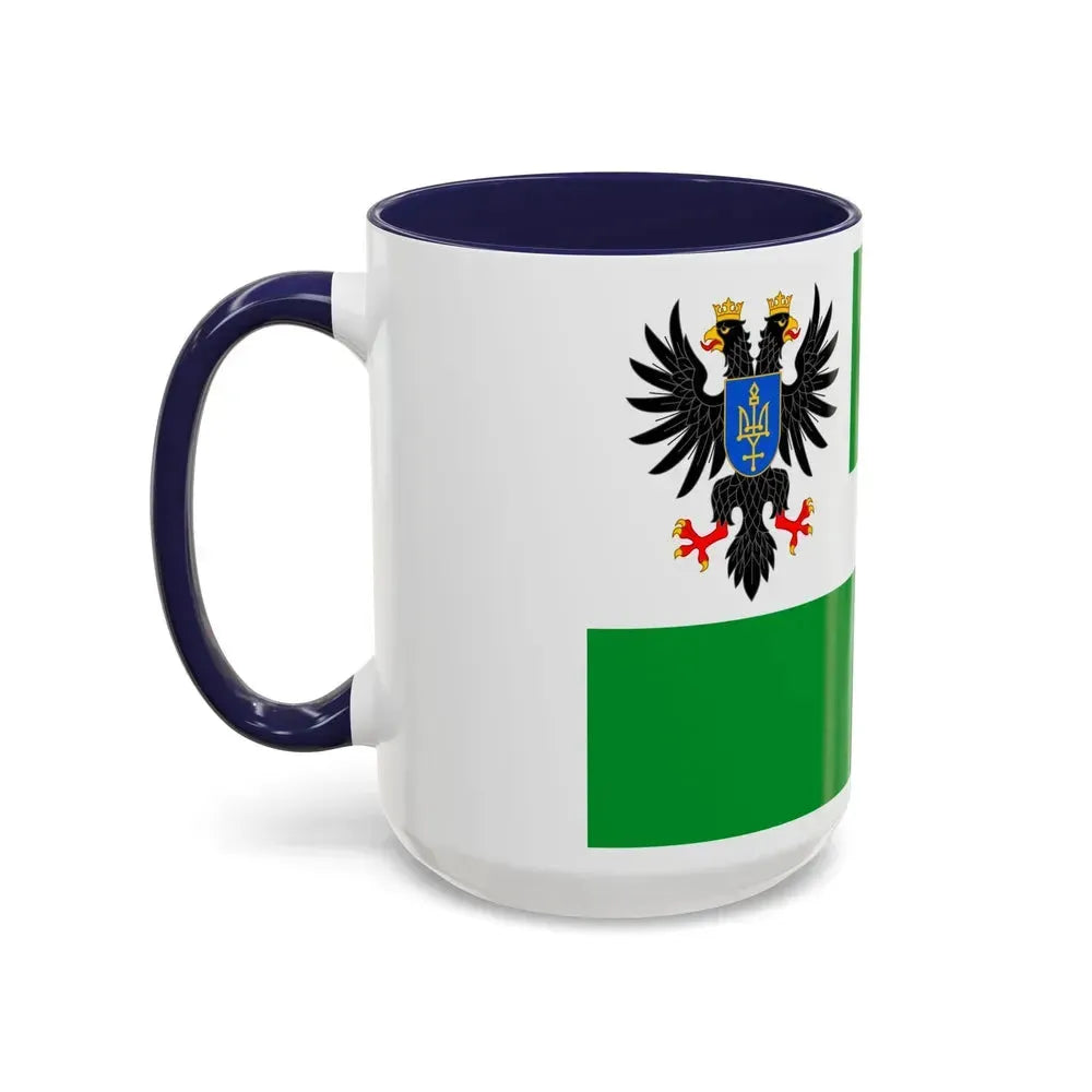 Flag of Chernihiv Oblast Ukraine - Accent Coffee Mug - Go Mug Yourself