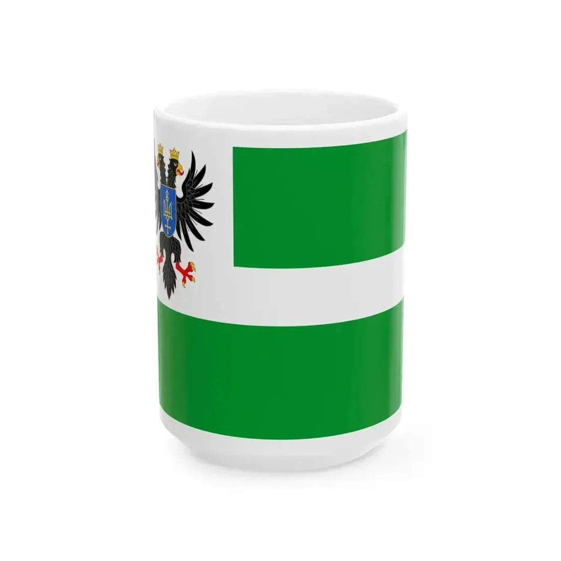 Flag of Chernihiv Oblast Ukraine - White Coffee Mug 15oz - Go Mug Yourself