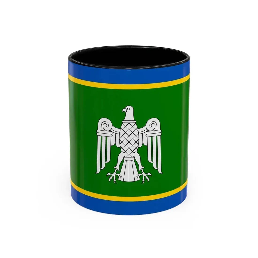 Flag of Chernivtsi Oblast Ukraine - Accent Coffee Mug 11oz Black - Go Mug Yourself