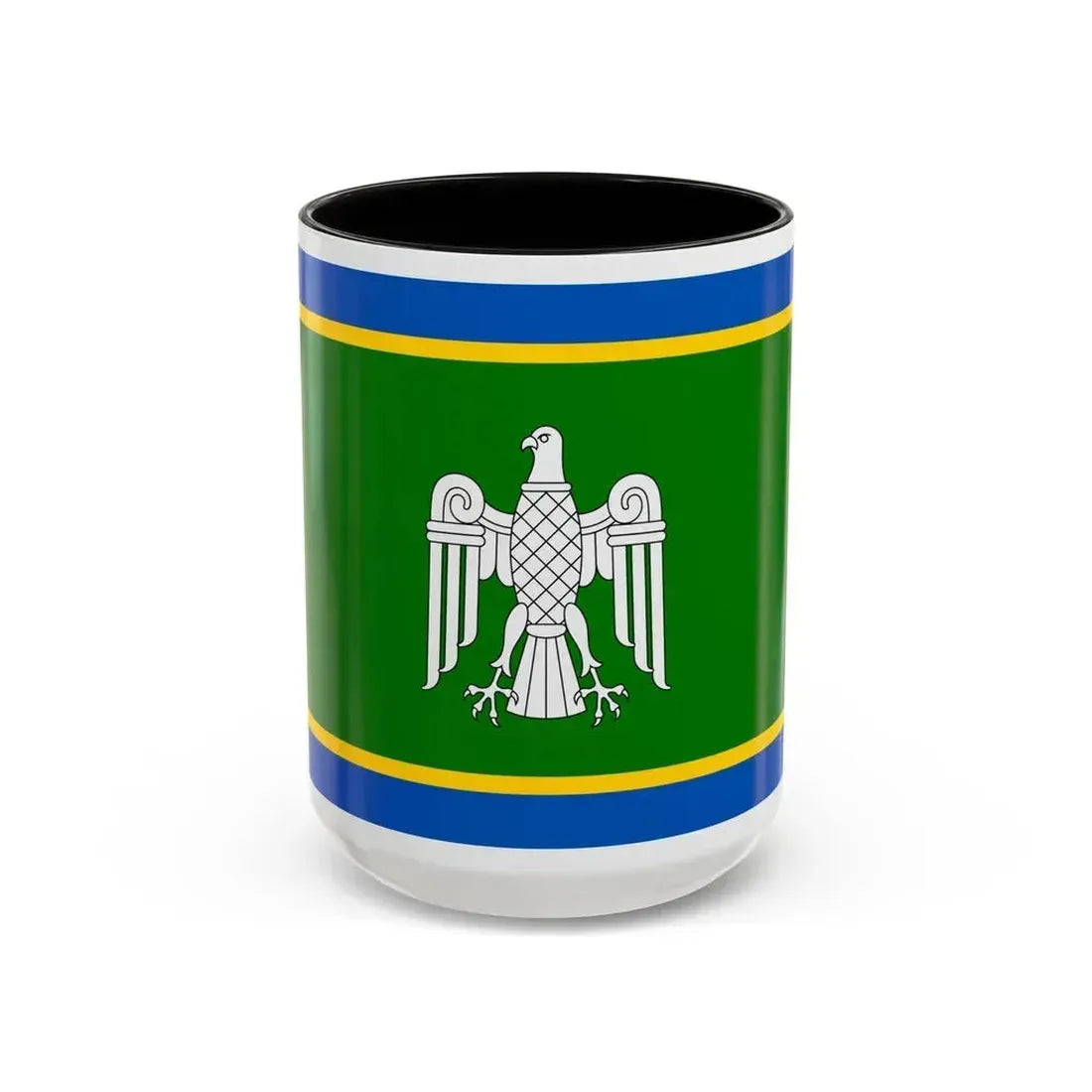 Flag of Chernivtsi Oblast Ukraine - Accent Coffee Mug 15oz Black - Go Mug Yourself