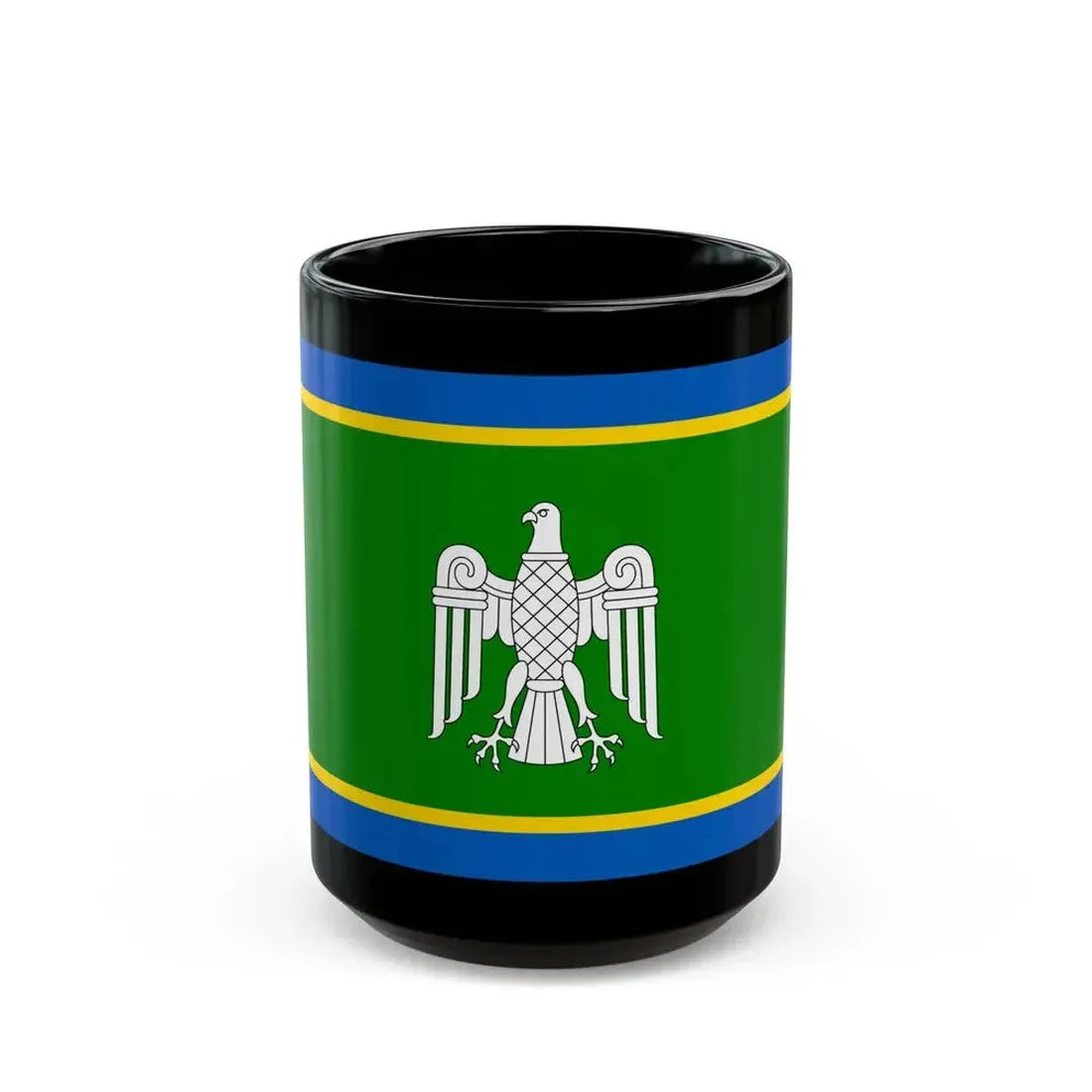Flag of Chernivtsi Oblast Ukraine - Black Coffee Mug 15oz - Go Mug Yourself