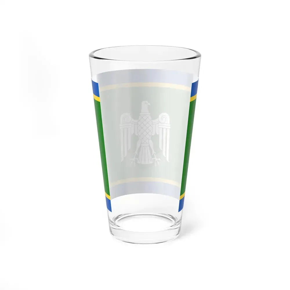 Flag of Chernivtsi Oblast Ukraine - Pint Glass 16oz - Go Mug Yourself
