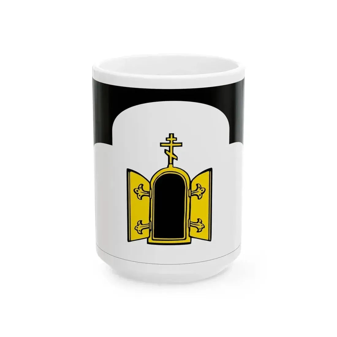 Flag of Chernyansky rayon (Russia) White Coffee Mug 15oz - Go Mug Yourself