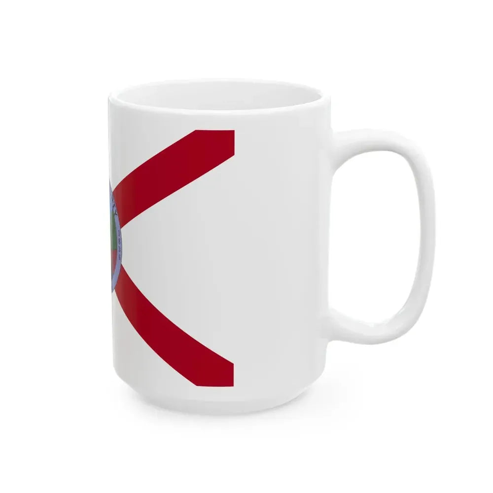 Flag of Cherokee County Alabama (United States) White Coffee Mug - Go Mug Yourself