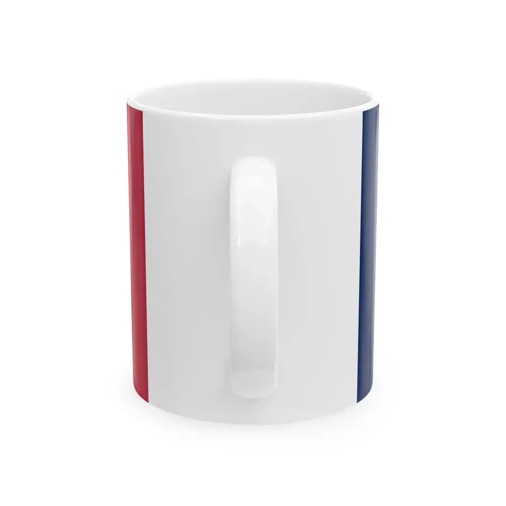 Flag of Cherokee County Iowa Sesquicentennial (United States) White Coffee Mug - Go Mug Yourself