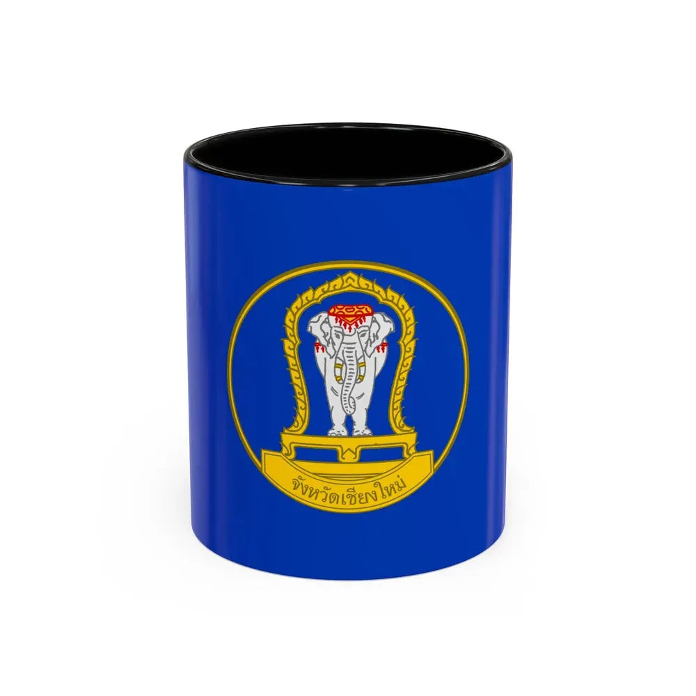 Flag of Chiang Mai Province Thailand - Accent Coffee Mug 11oz Black - Go Mug Yourself