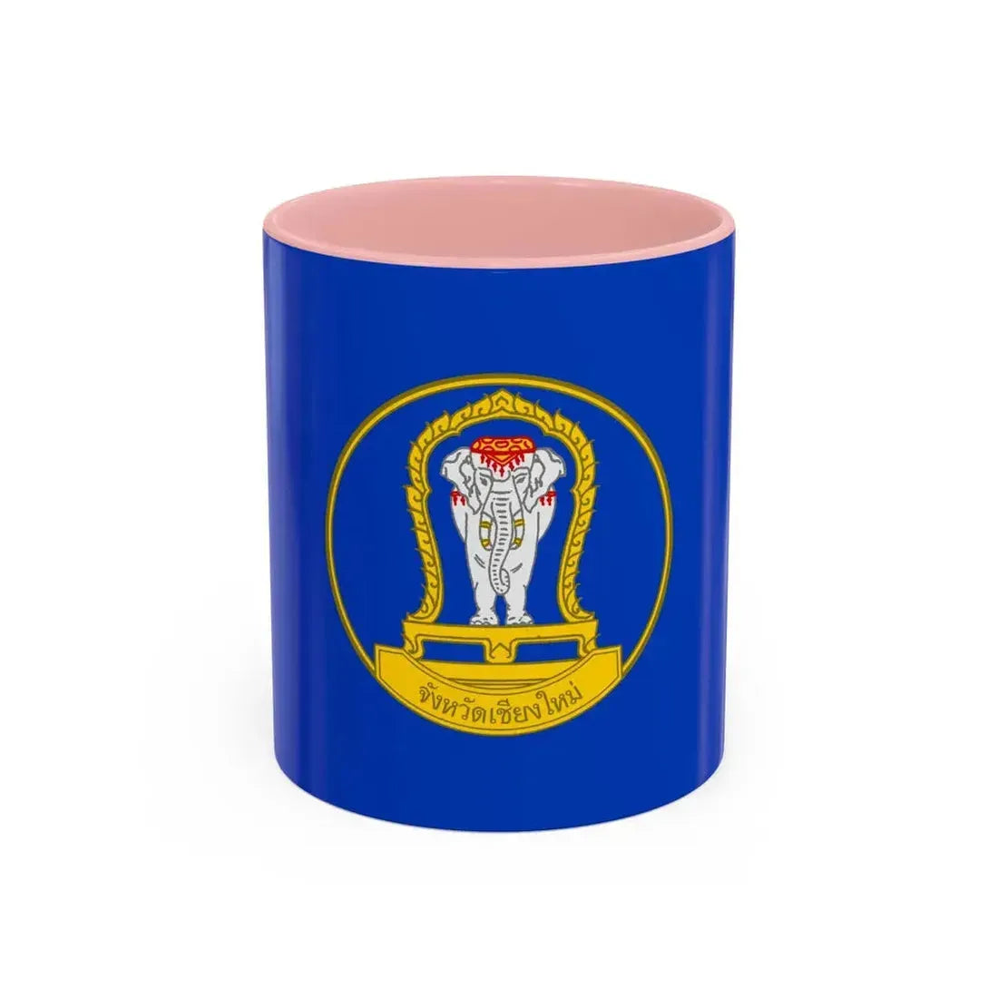 Flag of Chiang Mai Province Thailand - Accent Coffee Mug 11oz Pink - Go Mug Yourself