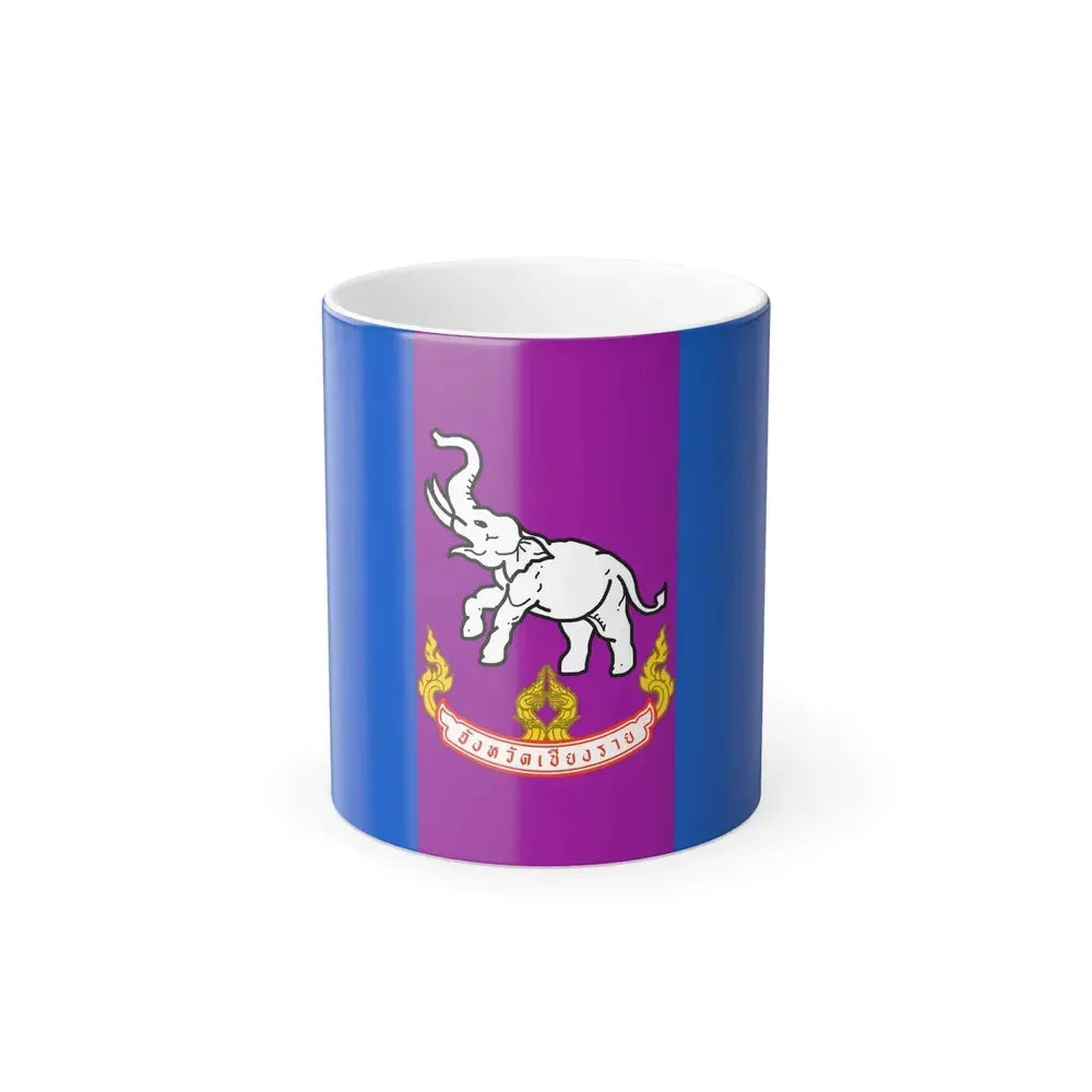 Flag of Chiang Rai Province Thailand - Color Changing Coffee Mug 11oz - Go Mug Yourself
