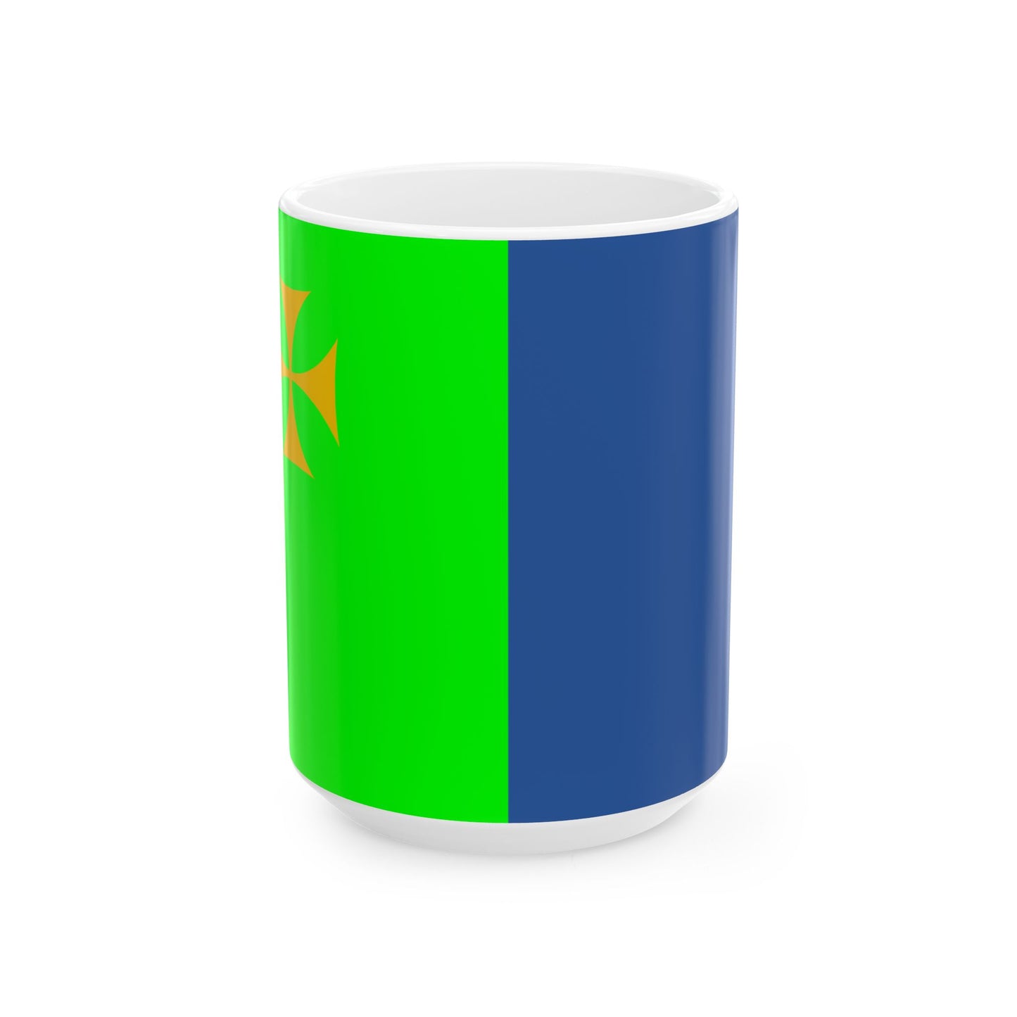 Flag of Chiatura Municipality (Georgia) White Coffee Mug-15oz-Go Mug Yourself